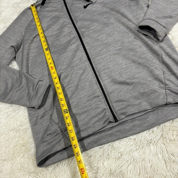 Nike Dri-FIT Men's Big & Tall Full-Zip Training Hoodie Gray 860465 063 2XL - Picture 6 of 13